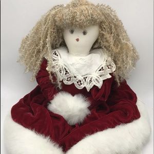 Christmas Doll Ginger Girl Red Velvet
Curly Hair